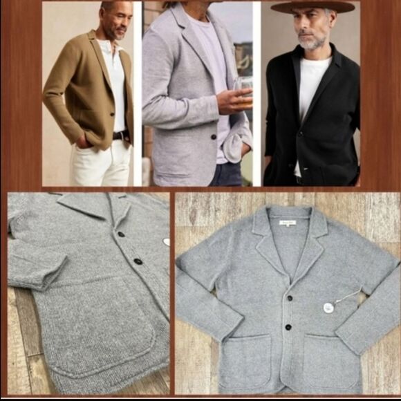 Riviera Club Angora Two Button Sweater Blazer Designed on the Golf course - Picture 3 of 14